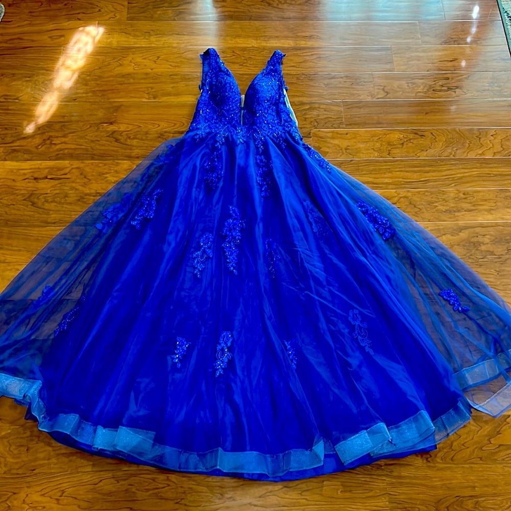 JJs House Royal Blue Prom Dress (US size 8-10)